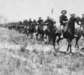 3rd U.S. Cavalry on parade - Camp Tampa, Florida.