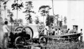 Filling the silo, lot 38 - De Leon Springs, Florida