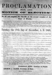 Proclamation for and notice of election