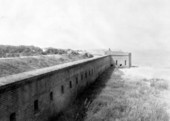 Exterior wall at Fort Clinch - Fernandina, Florida