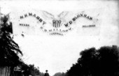Campaign banner over the street - Tallahassee, Florida.