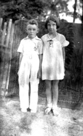Percy Eugene and Ruth Elizabeth Kimbrell at Pine Camp