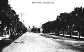Looking down Julia Street - Titusville, Florida.