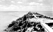 Fishing from a jetty - Venice, Florida