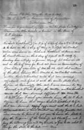 Letter - Vernon, Fla., to Benjamin E. McLin, Tallahassee, Fla., 1909 May 12