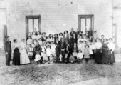 Class portrait at Waukeenah Academy