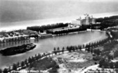 Aerial photograph of the Don Cesar Hotel - Saint Petersburg Beach, Florida.