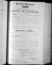 Commission attesting the election of Charles F. Dupont to Sheriff