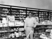Mose Pemberton in Hick's Drug Store.