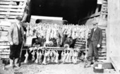 Fred and Immel after a successful rabbit hunt