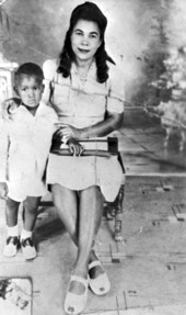 Katherine Speights with her grandson - Leon County, Florida