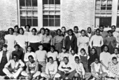 Class portrait at Lucy Moten school - Tallahassee, Florida.