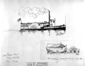 "City of Bassenger" and construction of "Nicholas II", drawn by Philip Ayers Sawyer