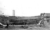 Fannie C. Angeli sponge boat under construction - Tarpon Springs, Florida