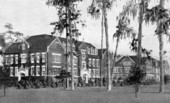 Peabody Hall and library on the campus of the University of Florida - Gainesville, Florida.