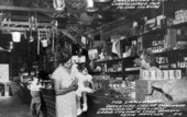 Ted Smallwood's daughters with their niece and nephew at his store in Chokoloskee.