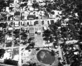 Aerial view looking down at Fountain Lake - Leesburg, Florida