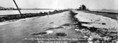 Damage to the old County Causeway by the hurricane of Sept. 18, 1926 - Miami, Florida.