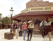 Actors in costume at the Pioneer City attraction - Davie, Florida
