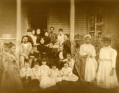 Childhood portrait of Florida's future governor John W. Martin with his family - Jacksonville, Florida.