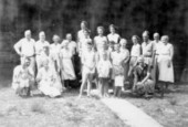 Van Brunt and Byrd families from Tallahassee get together in St. Teresa, Florida.