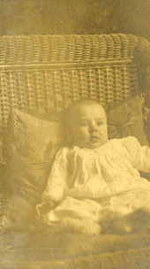 Portrait of 6-month-old Bernard Neff Powell - Tallahassee, Florida.