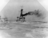 U.S.S. Florida (BB-30) underway with the U.S.S. Delaware and U.S.S. North Dakota