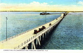 West end of Gandy Bridge crossing Tampa Bay