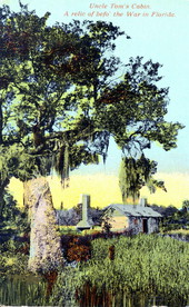 Uncle Tom's cabin - a relic befo' the war in Florida.