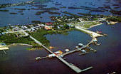 Aerial view of Cedar Key - Cedar Key, Florida