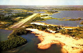 Aerial view of George T. Lewis Airport - Cedar Key, Florida