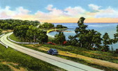 Scenic Highway along Pensacola Bay, Pensacola, Florida.
