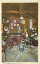 The Tower Room, Oldest House in the U.S., St. Francis St., St. Augustine, Fla.