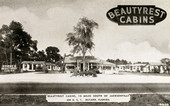 Beautyrest Cabins, 15 miles south of Jacksonville, on U.S. 1 in Bayard, Florida.