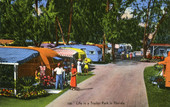 Life in a Trailer Park in Florida.