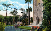 The north side of the singing tower, showing Mr. Bok's grave, Mountain Lake Sanctuary, Lake Wales, Fla.