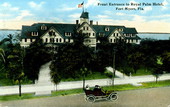 Front entrance to Royal Palm Hotel - Fort Myers, Florida.