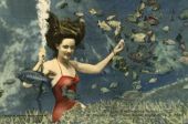 Mermaid performing at the Weeki Wachee Springs waterpark.