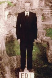 Ed Leedskalnin at his Coral Castle in Homestead.