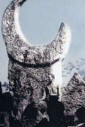 Ed Leedskalnin at his Coral Castle in Homestead.