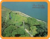 Aerial view overlooking the Fort Caroline National Memorial on Fort George Island.