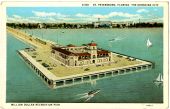 Aerial view of the Million Dollar Recreation Pier in St. Petersburg.