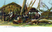 Seminole Indian village, Florida.