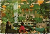 Tropical garden room at the Sand Dollar restaurant and lounge in St. Petersburg.