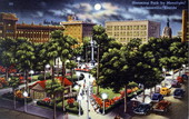 Hemming Park by moonlight- Jacksonville, Florida