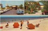 Three views of the Harmony House motel at St. Petersburg Beach.