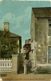 Treasury Street-7 feet wide, Narrowest Street in the U.S.A. - St. Augustine, Fla.