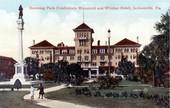 Hemming Park (confederate monument and Windsor Hotel) - Jacksonville, Florida