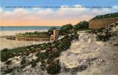Bird's-eye view of Fort Barrancas and San Carlos, and McRee in distance, Pensacola, Florida.