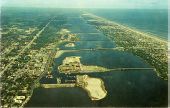 Aerial view of Daytona Beach.